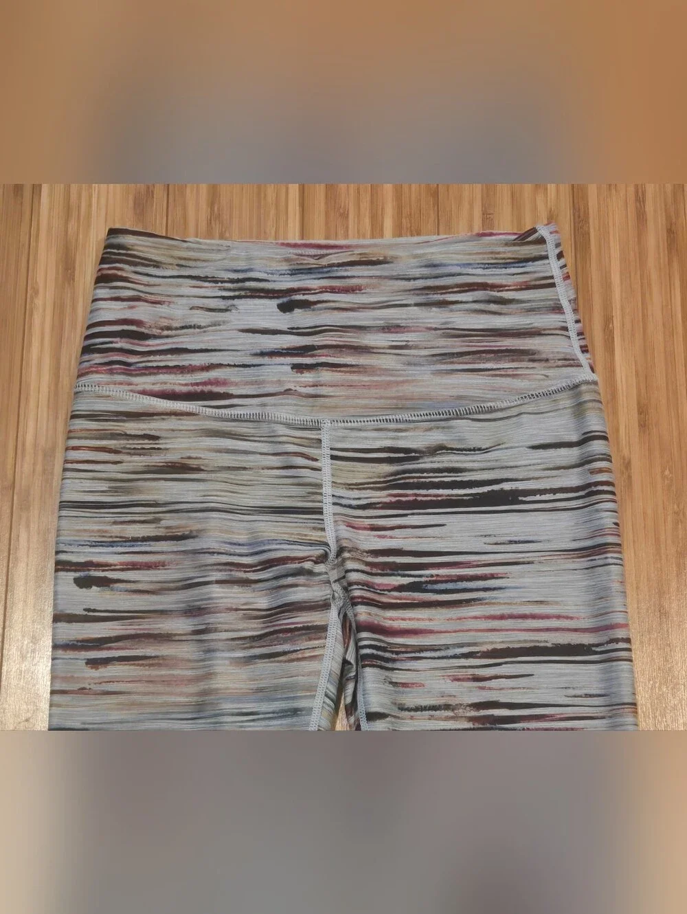 Prana Multi-Color Striped Active Leggings